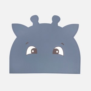 NUUROO動物造型矽膠餐墊 長頸鹿藍