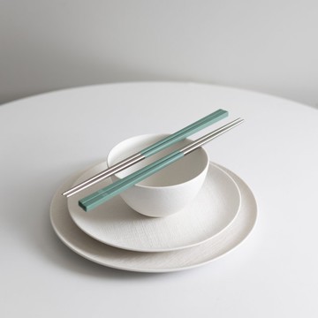 【聖誕節限定色】藻綠色 長款1雙入 304不鏽鋼筷子 健康於筷