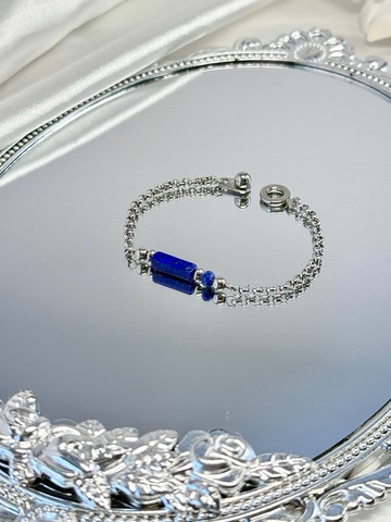 True Blue 青金石好運手鍊 - 醫療鋼配飾/天然石/青金石