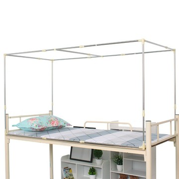 ✶☃女大學生宿舍上鋪床簾伸縮支架一套不銹鋼蚊帳架桿子加厚加粗桿子