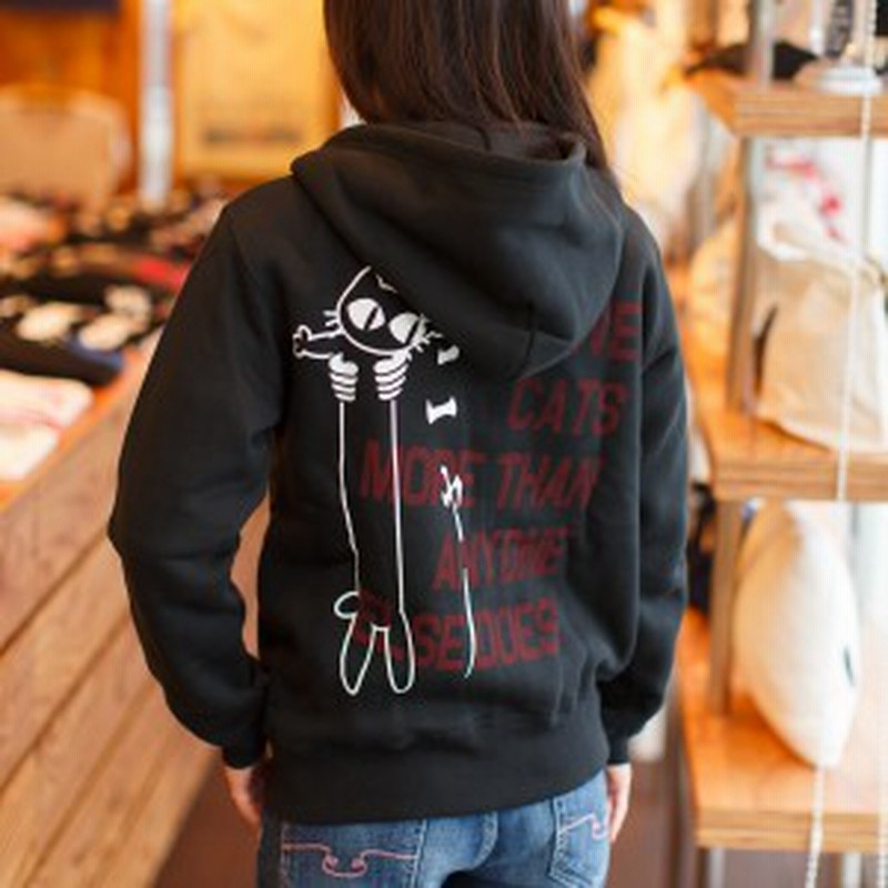 パーカー メンズ レディース 猫 Love Cat ネコ ねこ 猫柄 雑貨 Scopy スコーピー 通販 Lineポイント最大get Lineショッピング