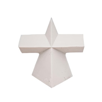 f&g 小型樹脂幾何系列-十字方錐 10064-s 幾何造型 桌面擺飾 攝影道具 素描練習  1入  5 x 4.7cm