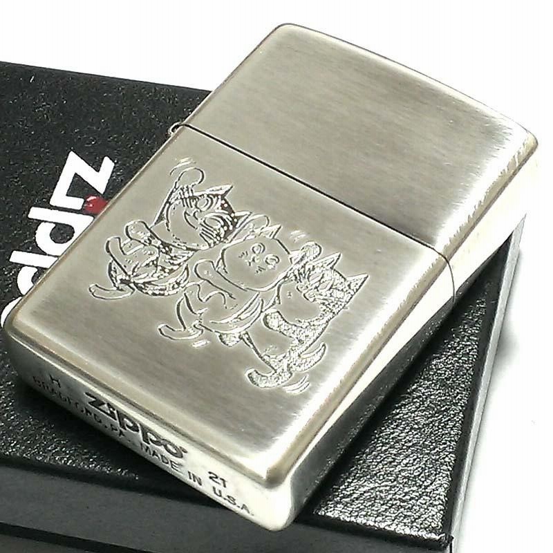 ZIPPO 水木しげる 生誕100周年記念 猫楠 ジッポ 可愛い ライター おしゃれ シルバーイブシ ジッポー アニメ キャラクター かっこいい |  LINEブランドカタログ