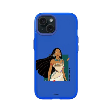 iPhone 15 Clear 激光藍 - 迪士尼-公主系列 Disney Princess - 公主專屬系列-風中奇緣 寶嘉康蒂