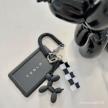 精選優品！少女卡片鑰匙保護網紅爆款ins風卡套雙麵卡公交卡身份證學生門禁 門禁卡套 飯卡套 公交卡套 特斯拉鑰匙卡套
