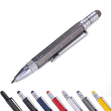 【TROIKA】隨身版多功能工具筆(鈦色)