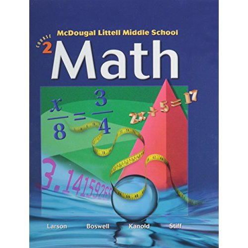 Math Course  Grade 7: Mcdougal Littell Middle School Math (McDougal Littell Middle School Math  Course 2)