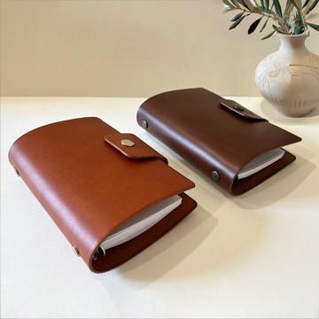 【質感手帳】Madrid A7 六孔活頁皮革筆記本/植鞣革/客製化禮物