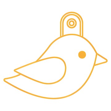 AMOS 阿摩司 壓克力模型版 迷你幸運鴿  幸運鴿  1個