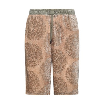 Daily Paper - Beige And Green Viscose Blend Shorts