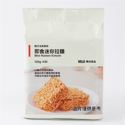 【MUJI無印良品】即食迷你拉麵(韓式泡菜風味)/120g*6