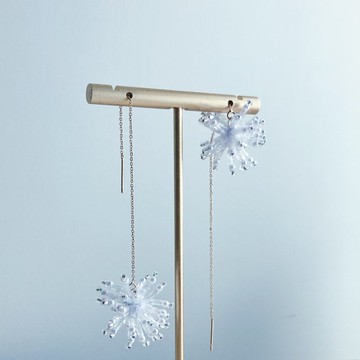 珠繡 / 耳環 / 14K / 煙火