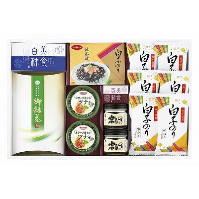 ギフト 内祝い 美食百材 白子のり・お銘茶ギフト  BH-52B 出産内祝い 御祝 お歳暮 御歳暮 快気祝い 香典返し