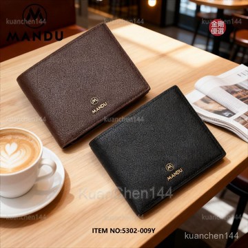 皮夾 真皮皮夾 皮夾男 錢包 卡包 零錢包 男士錢包防盜刷耐磨PU皮錢包短款休閒卡包女wallet多卡位批髮優選