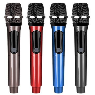 108跨境充電無線話筒萬能麥克風一拖二戶外音響直播k歌手持麥克風【宜家良品百貨】