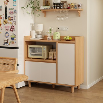 免運/公司貨 餐邊櫃 原木餐邊櫃 實木餐邊柜儲物柜客廳置物柜大容量收納柜子茶水柜靠墻一體邊柜 可開發票 全館五折 工廠現貨直銷 新品特價 z10302