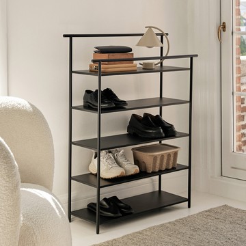 丹麥 Ferm Living DORA 鞋架 / 置物架 金屬黑