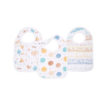 Aden+Anais - 經典圍兜三入-叢林維尼