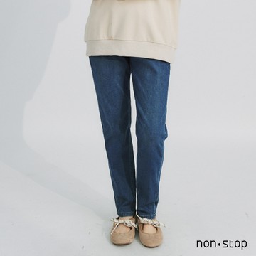 non-stop 舒適日常抽繩牛仔褲-1色