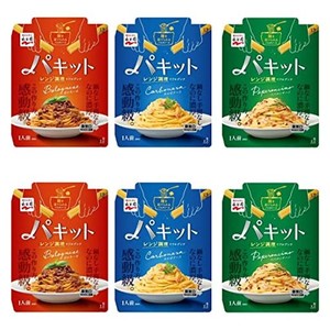 永谷園 パキット パスタソース 3種6個バラエティセット(ボロネーゼ×2個 カルボナーラ×2個 ペペロンチーノ×2個) 