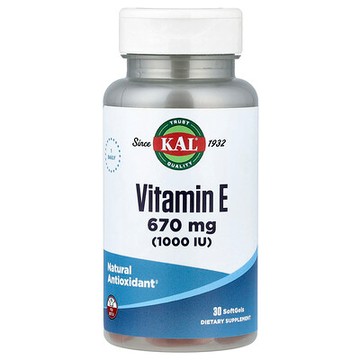 KAL, E，670 毫克（1000 國際單位），30 粒軟膠囊