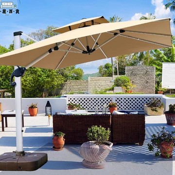 免運 公司貨 遮陽傘 戶外遮陽傘 陽台傘 沙灘傘 北燦戶外遮陽傘露天傘室外加厚庭院傘太陽能燈陽光傘咖啡廳防曬傘全館免運 售後保障 工廠現貨直銷 售後保障 店長新品推薦 年底鉅惠 5m1031