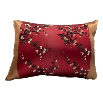 J&N 麗緻玫瑰接片抱枕 2入 外套可拆洗拉鍊設計  紅色  40 x 28cm