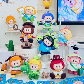 【🔥蟹憂雜貨鋪 免運🔥】miniso yoyo右右醬盲盒 玩具總動員5陪你長大系列 搪膠毛絨包掛件 玩具總動員5毛絨周邊