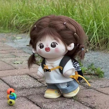 10cm娃衣20cm娃衣可愛娃娃服套裝棉花娃娃衣服夏季T恤褲子扭扭棒衣服 娃衣套裝 可愛棉花娃娃