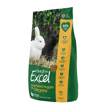 Burgess 【2入組】英國伯爵Burgess Excel成兔飼料-奧勒岡葉口味1.5kg