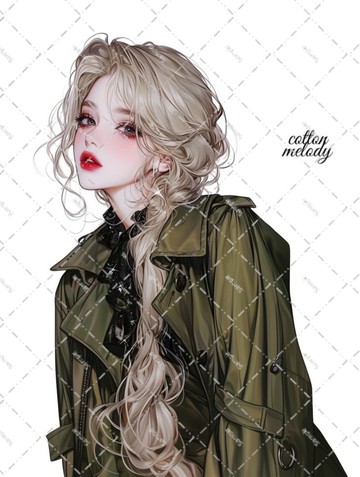 original sticker no.6450 人物貼紙 原創貼紙 人物貼紙 女孩貼紙 原創人物貼紙
