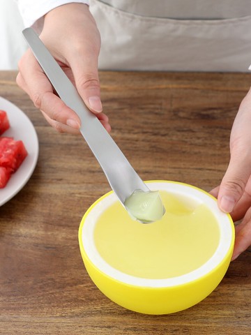 冰淇淋雪糕勺304不銹鋼水果甜品匙咖啡攪拌棒可愛吃西瓜專用勺子