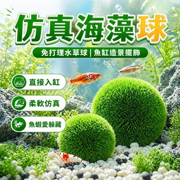 【台灣出貨】海藻球｜仿真海藻球｜魚缸裝飾｜魚缸造景｜水藻球｜綠毛球｜毯藻｜綠球藻｜假水草｜水族裝飾