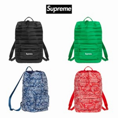 Supreme Puffer Backpack green 新作 バックパック | www