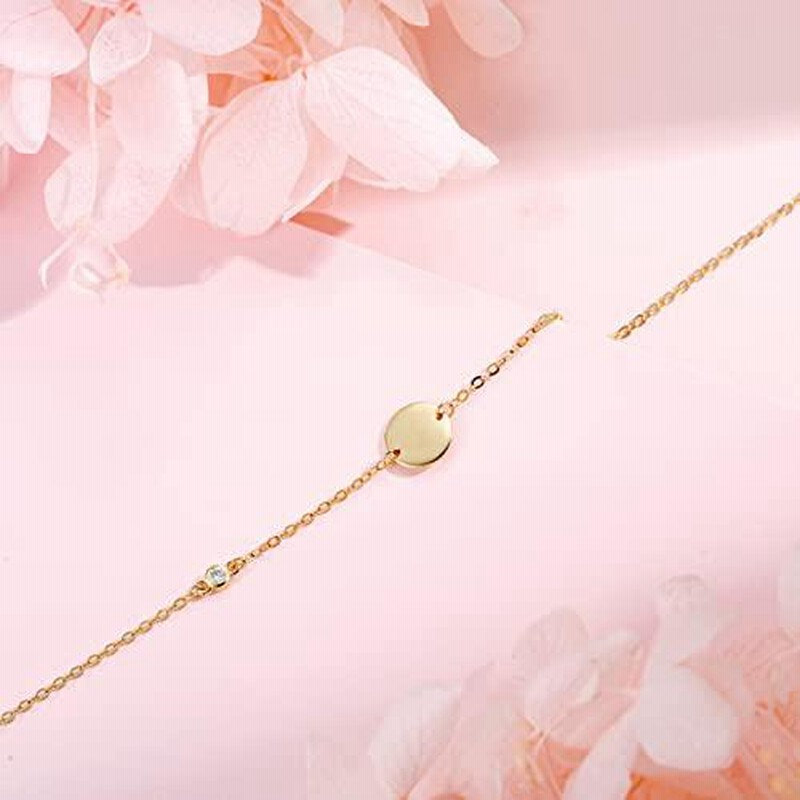 FANCIME ブレスレット レディース K18 イエローゴールド 天然 