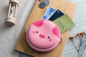 零錢包/錢包- 滿滿豬 A4 /防潑水/可放卡片