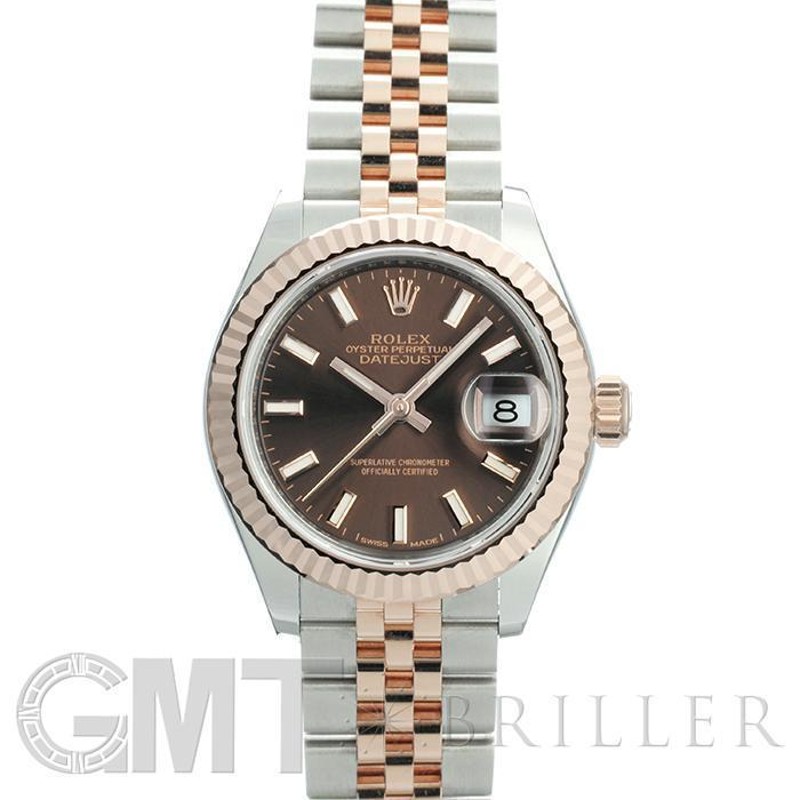 ロレックス デイトジャスト28 279171 チョコレート ROLEX 中古  
