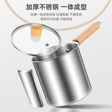 316不銹鋼油炸鍋省油炸鷄薯條傢用廚房炸鍋迷你油鍋電磁爐燃氣竈P4G5GT01