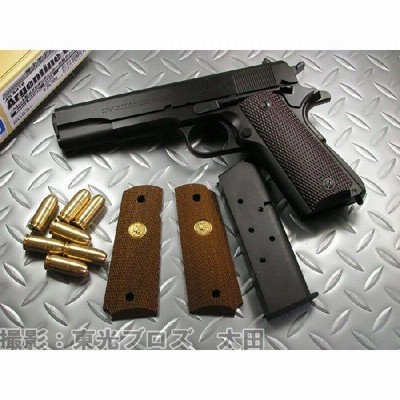 【たかちん】コルトガバメント & ベレッタハンドガンセット&木製スタンド m92f 1/2スケール 金属製ミニチュア モデルガン 排莢アクション