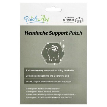 PatchAid, Headache Support Patch, 30 Patches