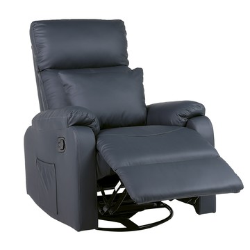 【Hampton 漢汀堡】尼克斯旋轉躺椅-多色可選消光黑