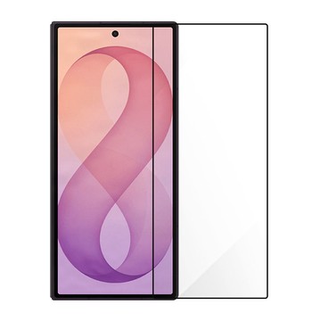 Metal-Slim Samsung Galaxy Z Fold 8 Ultra 5G 封面副螢幕 全膠滿版9H鋼化玻璃貼