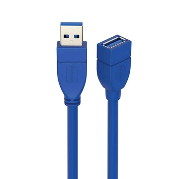 POLYWELL 寶利威爾 USB3.0 Type-A 公對母高速延長線 3A 5Gbps PW15-W45-M613 黑色  1條  3m