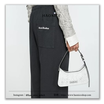 【HAO NICE】100%正品 ACNE STUDIOS 瑞典精品經典笑臉小標 純色直筒長褲 休閒褲 超顯瘦
