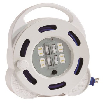 2P4開4插輕巧型家庭輪座15A10米