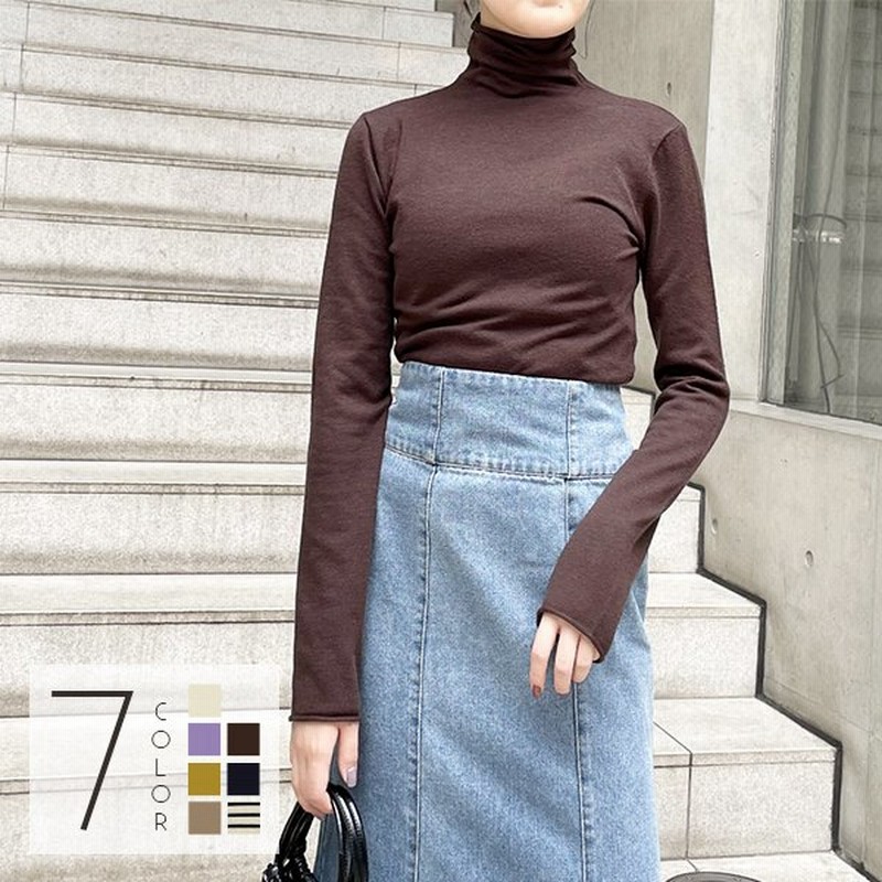 タートルネック レディース クールクール リブ プルオーバー ニット タートルニット トップス 天竺 ゆるショートタートル おす 通販 Lineポイント最大get Lineショッピング