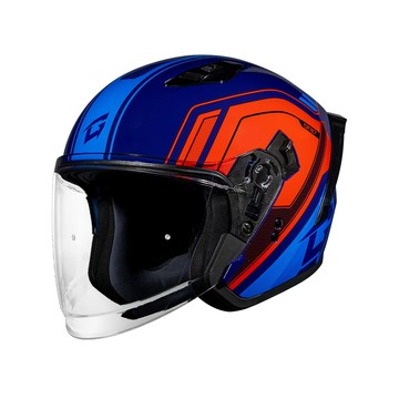 SOL 安全帽 SO11P OF-87 公爵 藍紅藍 半罩 3/4罩 內藏墨鏡 雙D扣 雙層鏡 加長鏡片 輕量化