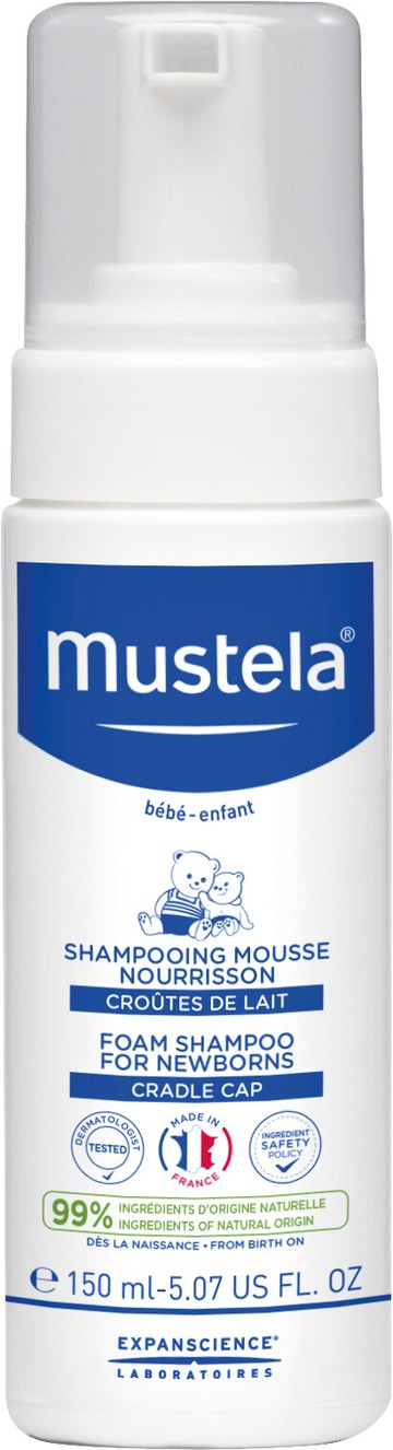 Mustela Cradle Cap Foam Shampoo For Newborns 150ml