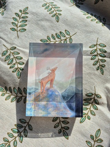 療癒水晶畫-迎接新時代的鹿