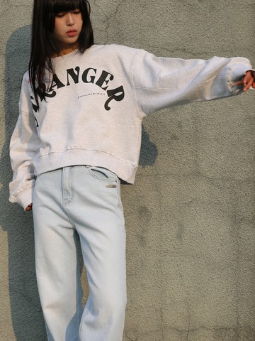 Hello Stranger Cocoon Sweatshirt_Gray